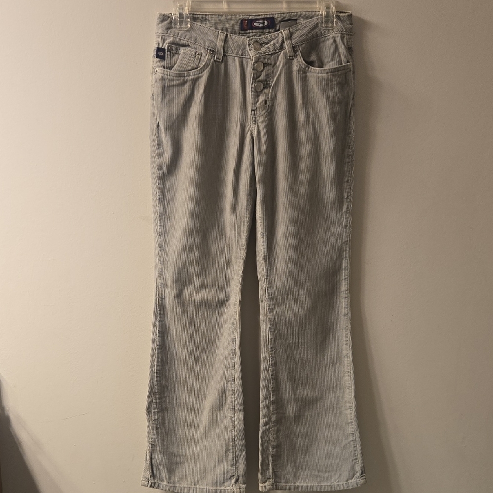 BONGO Textured Gray Corduroy Pants
